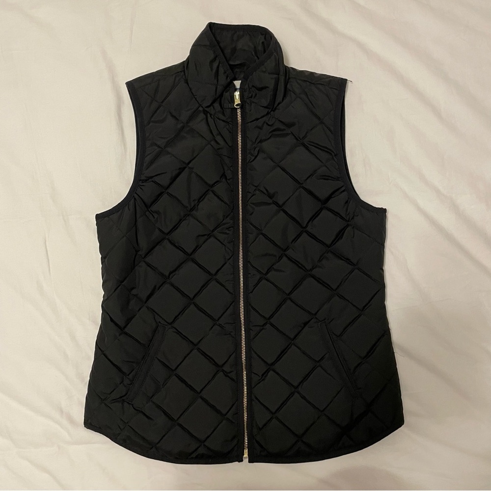 Black Quilted Vest